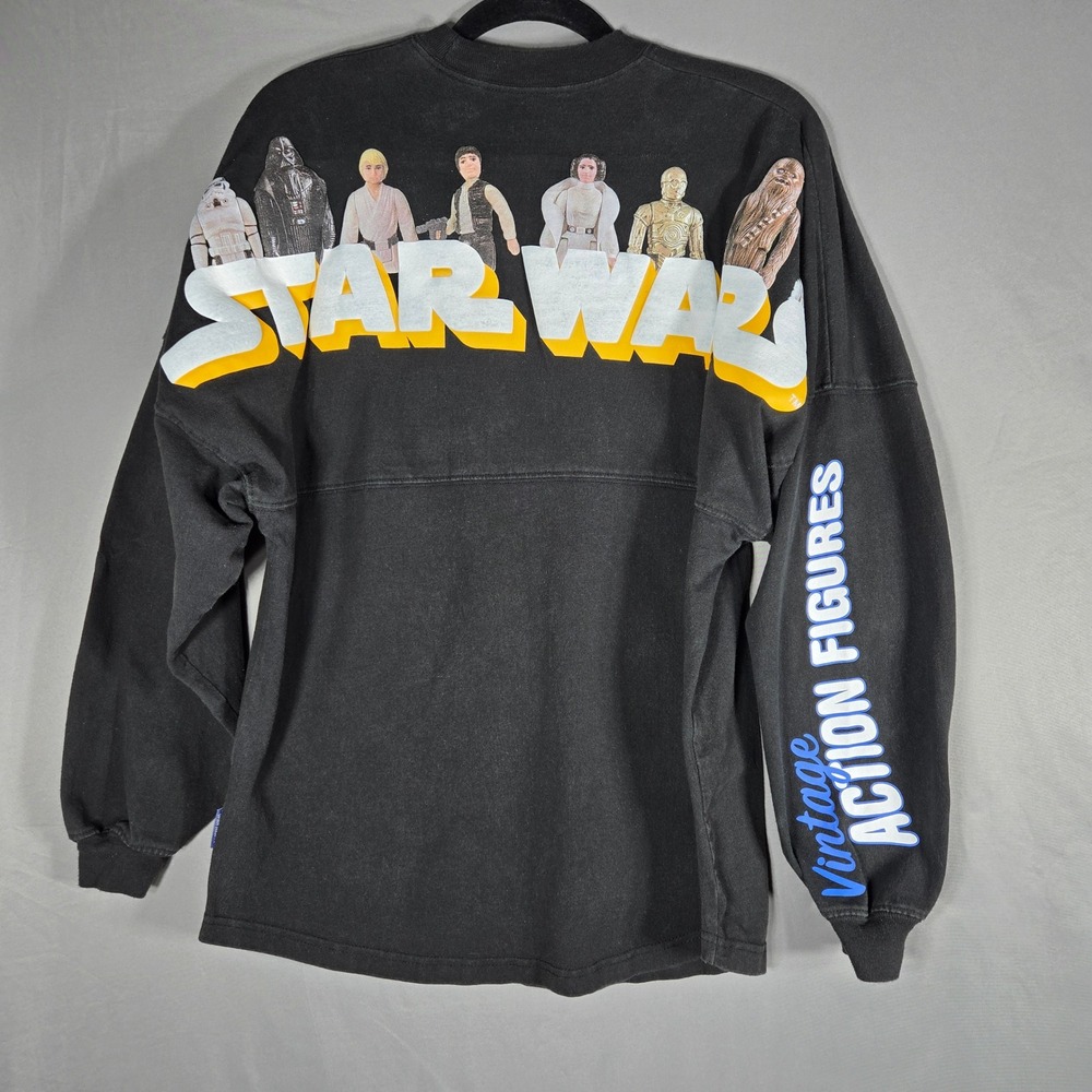 Star Wars Spirit Jersey Shirt Mens S Black 45th Anniversary Action Figures 1977 - Picture 2 of 10